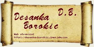 Desanka Borokić vizit kartica